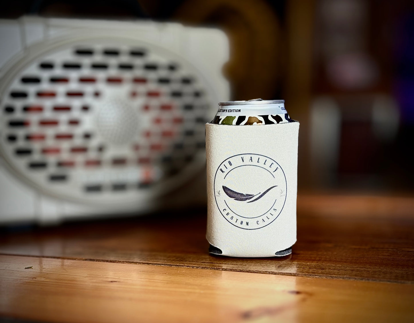 Rio Valley Circle Logo Can Koozie